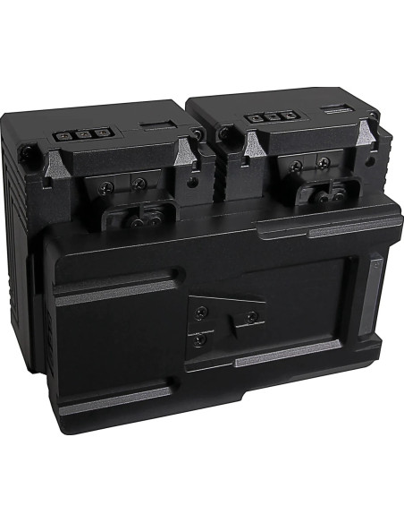 Hot Swap V-Mount Adapter for 2x V-Mount PATONA Nano Batteries incl. Charging Function D-TAP