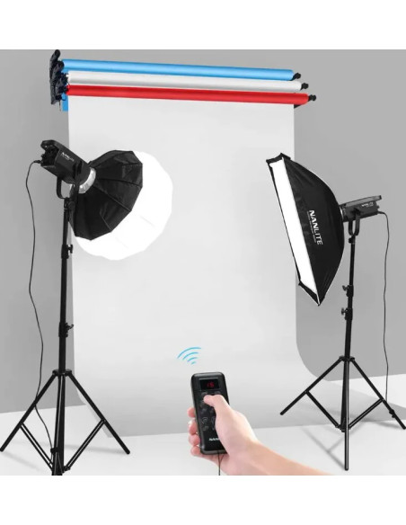 BE-3R Electric Wall Set with Radio Control for 3 Rolls