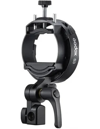 Speedlite S3 bracket for flash with Bowens attack