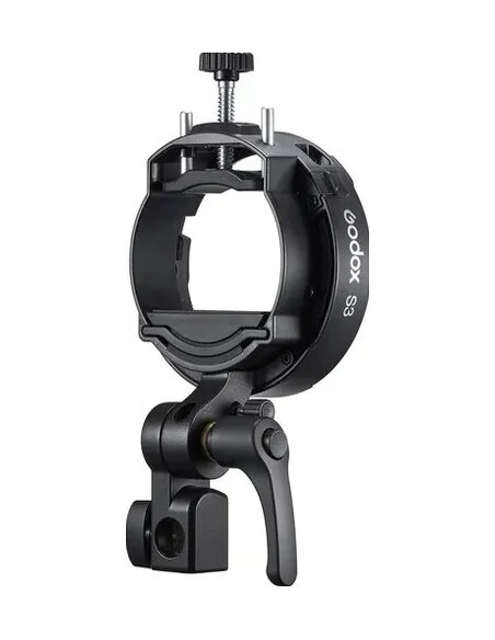Speedlite S3 bracket for flash with Bowens attack