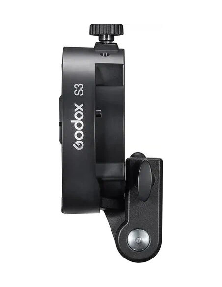 Speedlite S3 bracket for flash with Bowens attack