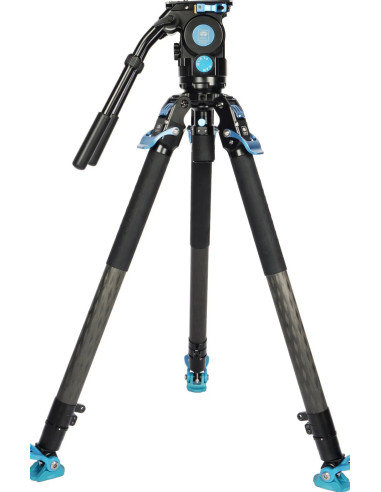 Professional video tripod kit SVT75 + SVH15 Carbon fiber rapid