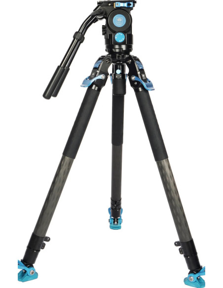 Professional video tripod kit SVT75 + SVH15 Carbon fiber rapid