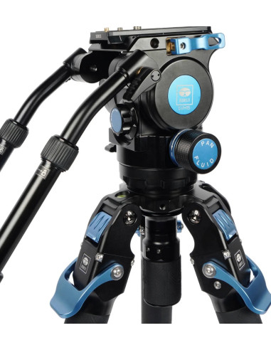 Professional video tripod kit SVT75 + SVH15 Carbon fiber rapid
