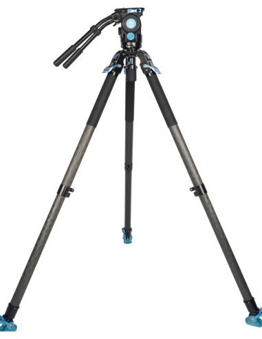 Professional video tripod kit SVT75 + SVH15 Carbon fiber rapid