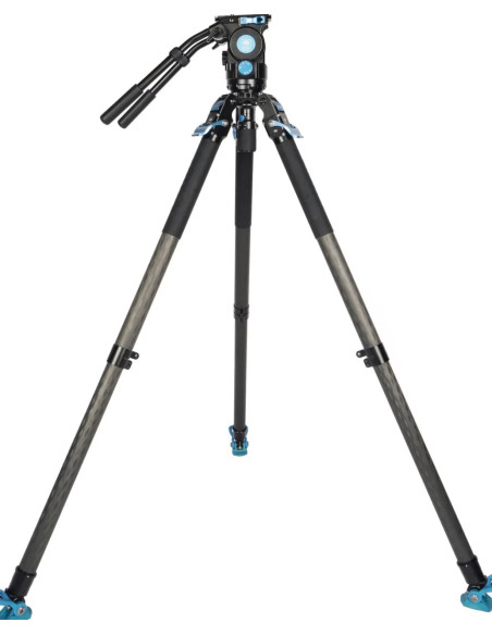 Professional video tripod kit SVT75 + SVH15 Carbon fiber rapid