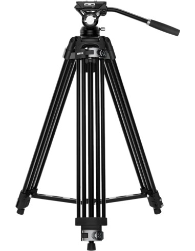 El-VT01 Broadcast tripod with video head on 75mm leveling base