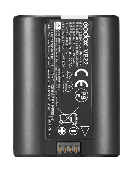 VB-22 battery for V480 and V1MID 2200mAh USB-C Upload