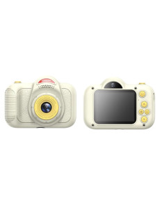 Kids Photo Camera Digital Dual Lens Micro SD 2 "IPS HD White