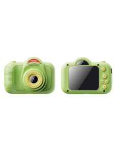 Kids Photo Camera Digital Dual Lens Micro SD 2 "IPS HD Green
