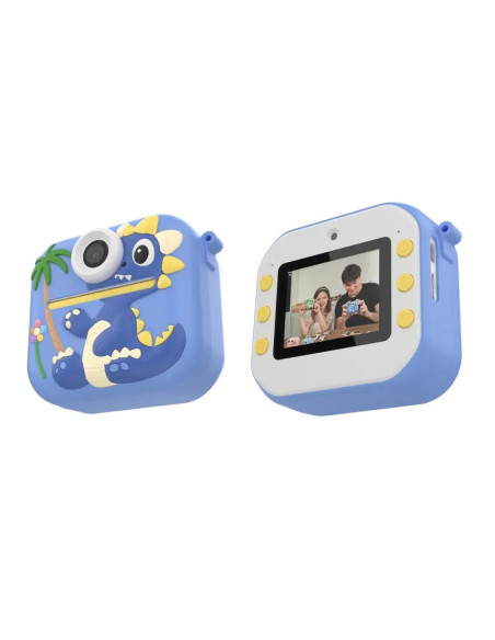Instant LCD Camera 2.0 Dinosaur Thermal Paper Blue