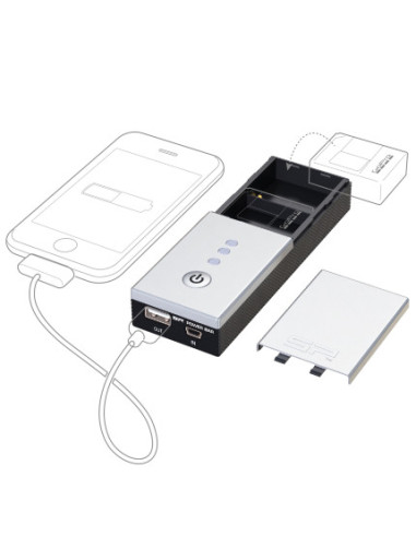 SP-Gadgets PowerBar Duo Battery for USB Sports Camera
