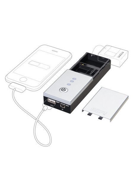 SP-Gadgets PowerBar Duo Battery for USB Sports Camera