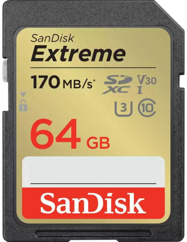 Extreme 64 GB SDXC UHS-I Class 10