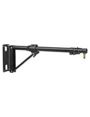 Short wall giraffe with black boom