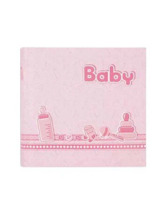 Bebe pink photo album and pink rose portalist 20 sheets