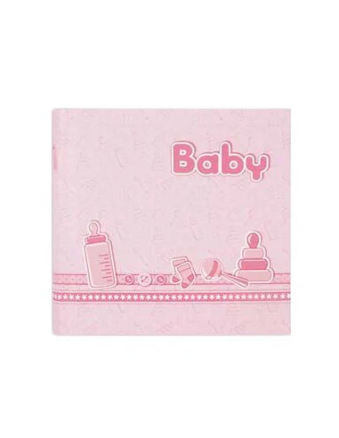 Bebe pink photo album and pink rose portalist 20 sheets