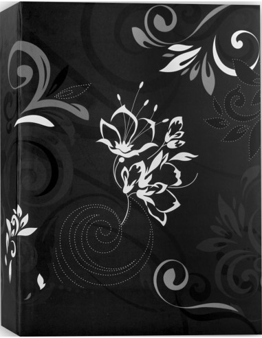 Umbria Black photo album 13x19cm 100 black photo
