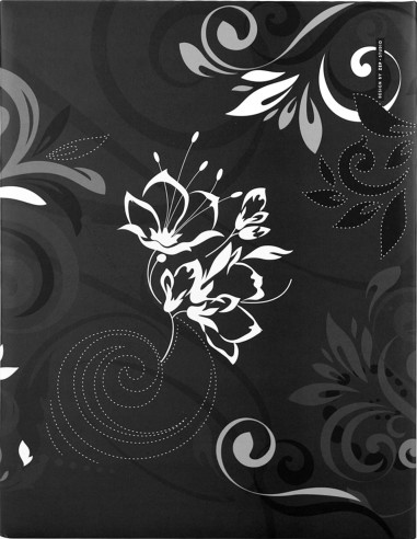 Umbria Black photo album 13x19cm 100 black photo
