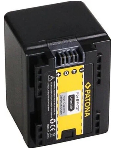1174 Battery for Canon BP-727, HR36 HF38 HF306 HFR46 HF48 HF406