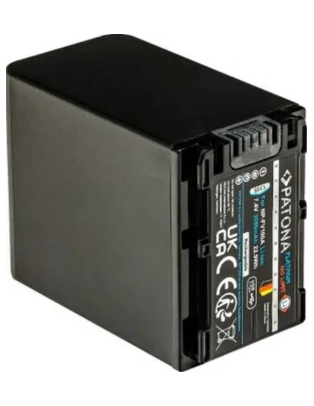 Platinum battery with USB-C input for Sony NP-FV100