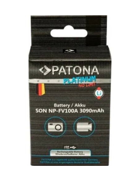 Platinum battery with USB-C input for Sony NP-FV100