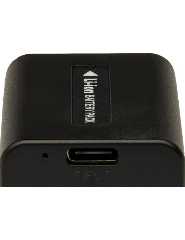 Platinum battery with USB-C input for Sony NP-FV100