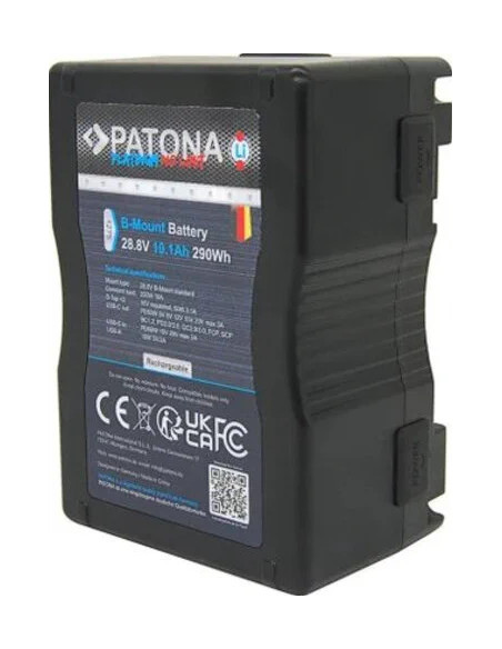 Platinum B-Mount battery with USB-C Input and 2xD-TAP 16V output