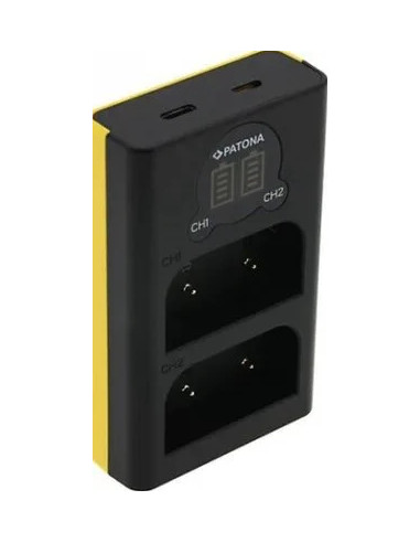 USB Dual LCD batteries charger for Olympus OM-1 BLX-1