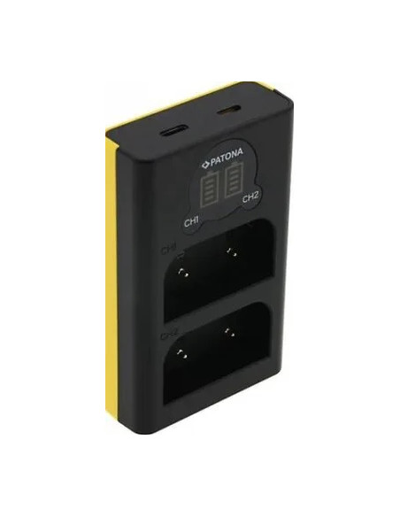USB Dual LCD batteries charger for Olympus OM-1 BLX-1