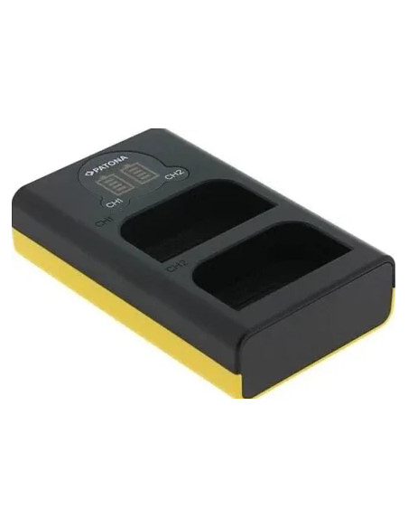USB Dual LCD batteries charger for Olympus OM-1 BLX-1
