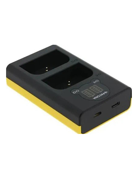 USB Dual LCD batteries charger for Olympus OM-1 BLX-1