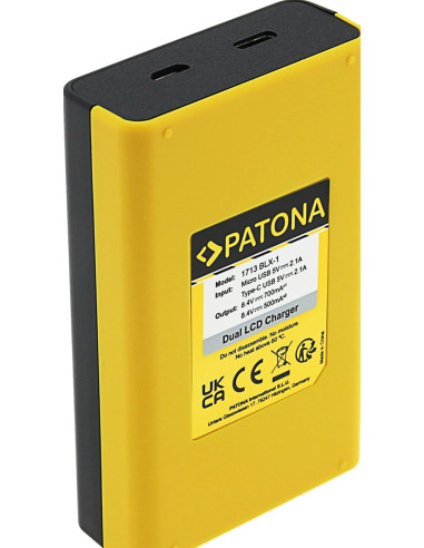 USB Dual LCD batteries charger for Olympus OM-1 BLX-1