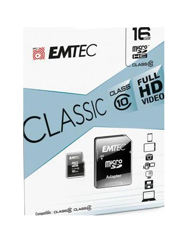 16GB Micro SDHC Class 10 Classic 20MB / 12MB with adapter