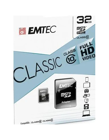 32GB Micro SDHC Class 10 Classic 20MB / 12MB with adapter