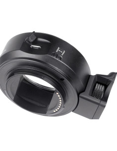 Auto focus adapter for Canon EF / EF-S optics on Sony E-mount with OLED display 2