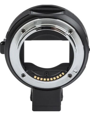 Auto focus adapter for Canon EF / EF-S optics on Sony E-mount with OLED display