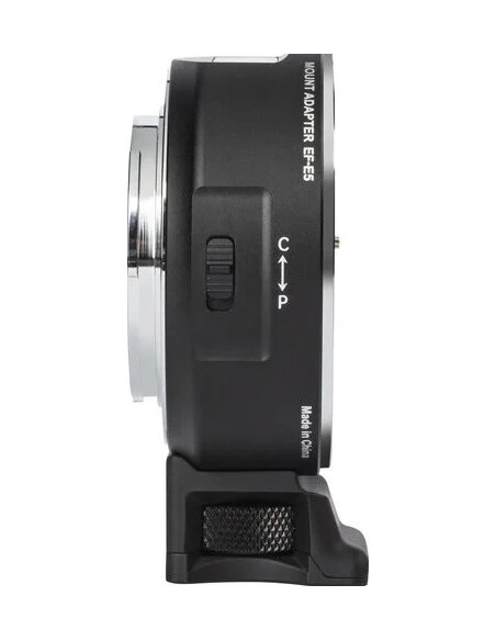 Auto focus adapter for Canon EF / EF-S optics on Sony E-mount with OLED display