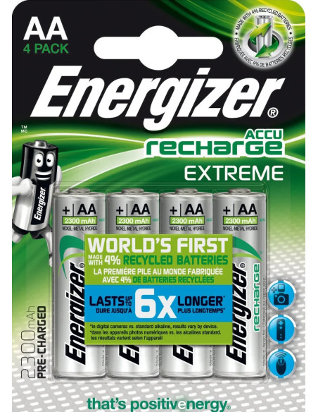 Accu Recharge Extreme 2300 AA BP4 Rechargeable Battery AA Nickel-metal Idride (NiMH)
