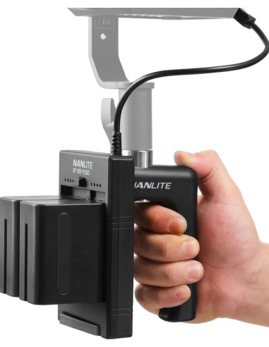 BATTERY GRIP BT-BG-V for V-MOUNT batteries with DC connector for LED light for force 60