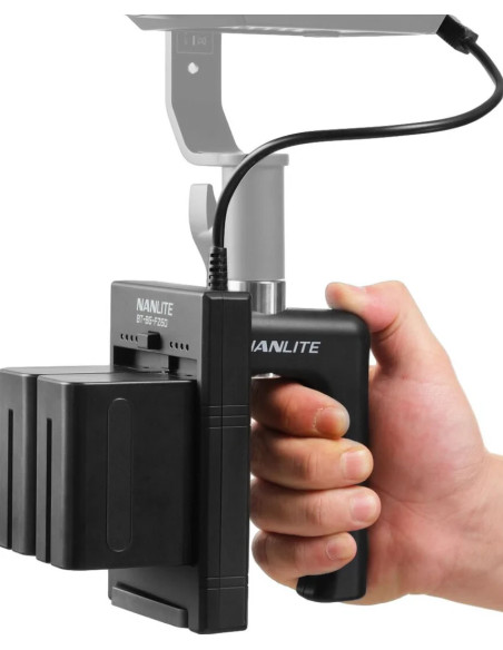 BATTERY GRIP BT-BG-V for V-MOUNT batteries with DC connector for LED light for force 60