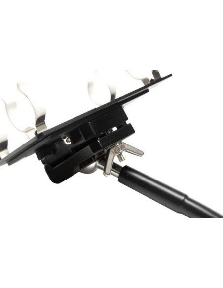 Holder plate for 2 tubes with ball head