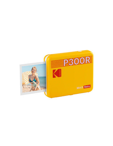 KODAK Instant Printer Mini Shot 3 Retro P300 7.6x7.6 4Pass