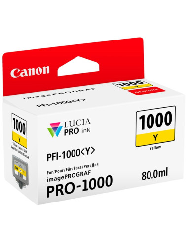 CANON PFI-1000 y yellow 80ml