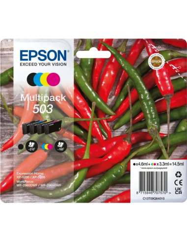 EPSON 503 Multipack 4 colors x XP-5200 / XP-5205 WF-2960DWF / WF-2965DWF