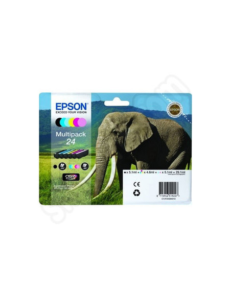 EPSON T2438 6 XL X XP-705/805/960 Multipack Cartridges