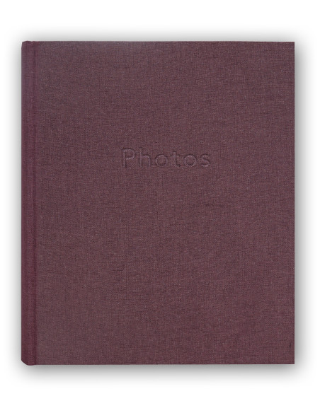 With tissue photo album and red portalistino
