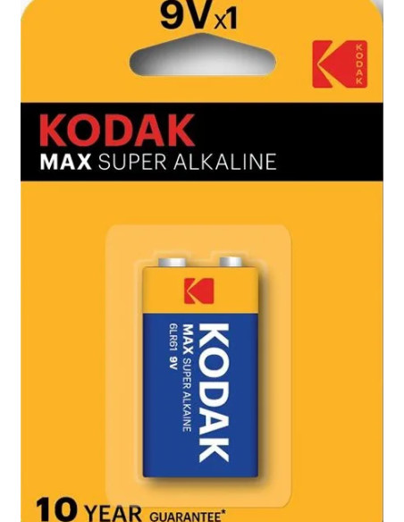 9V alkaline disposable battery