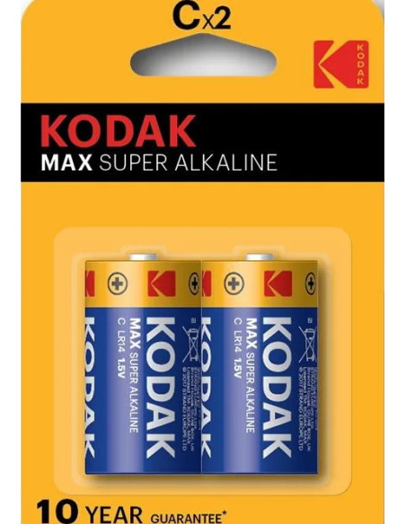 Max Super C Alkaline disposable battery
