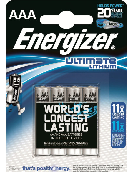 1x4 ENERGIZER Ultimate Lithium Micro AAA 1.5V